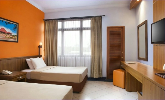 Kamar hotel program karantina belajar Supercamp untuk persiapan UTBK SNBT